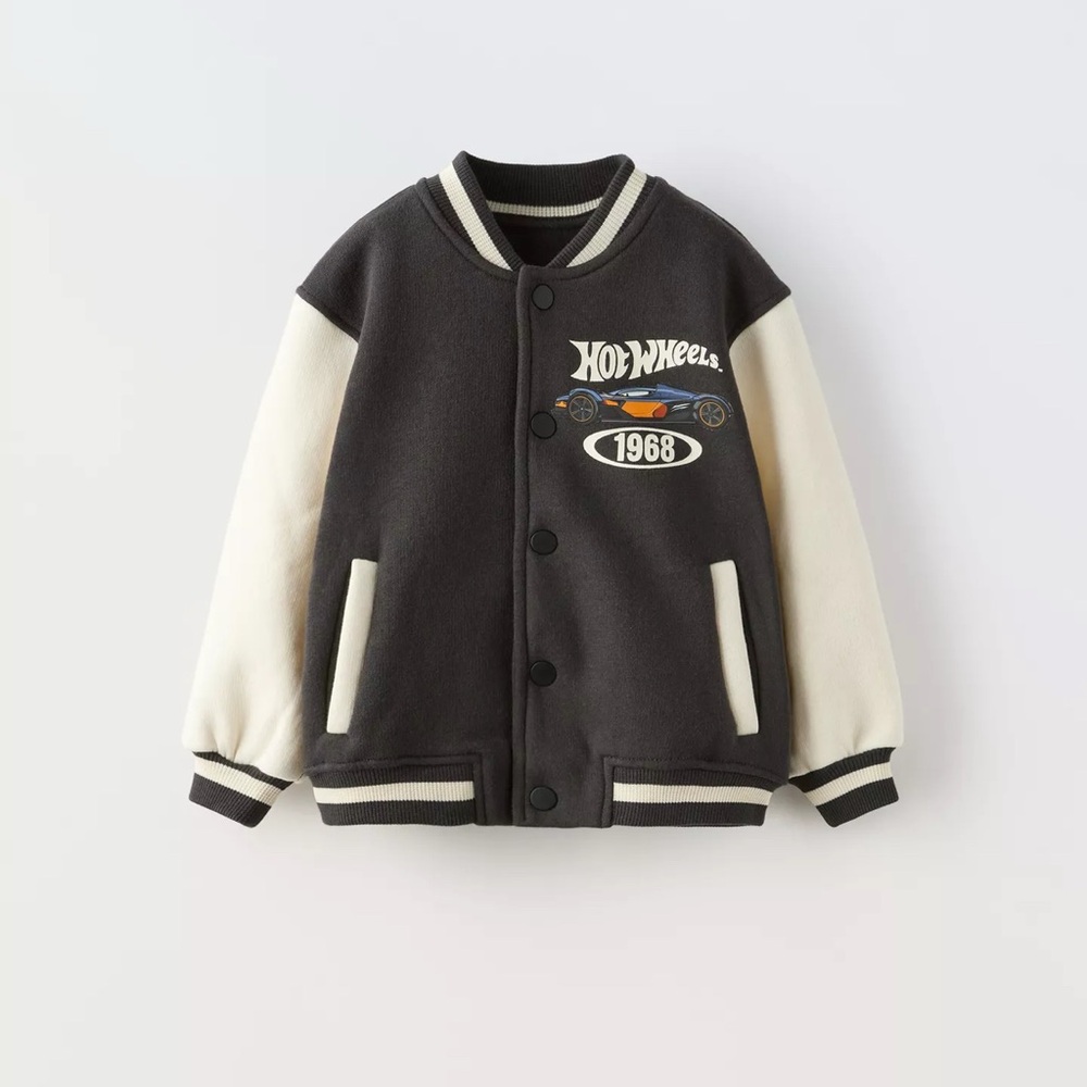 Zara Kids Hot Wheels Mattel bomber jacket